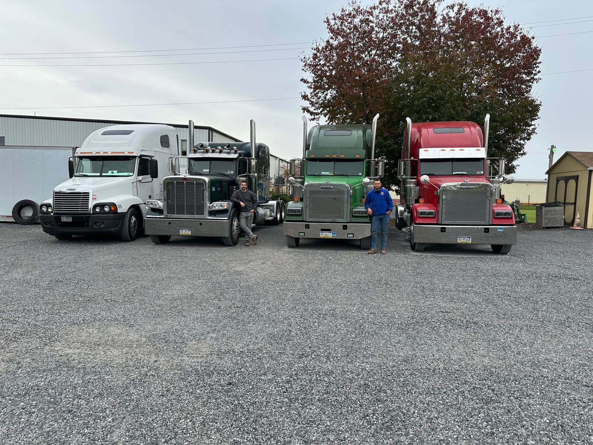 Fleet lineup of Edo's tractors